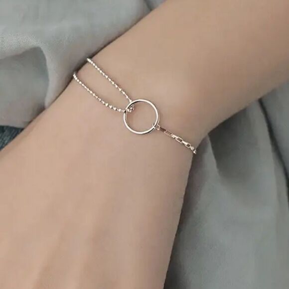 The Oh So Different Mixed Media Chain Bracelet in 925 silver - Picture 1 of 4